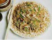 Chinese Food Recipe: Stir-fried Noodles (Chicken Chow Mein)