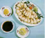 Chinese Food Recipe: White Boiled Pork with Mashed Garlic